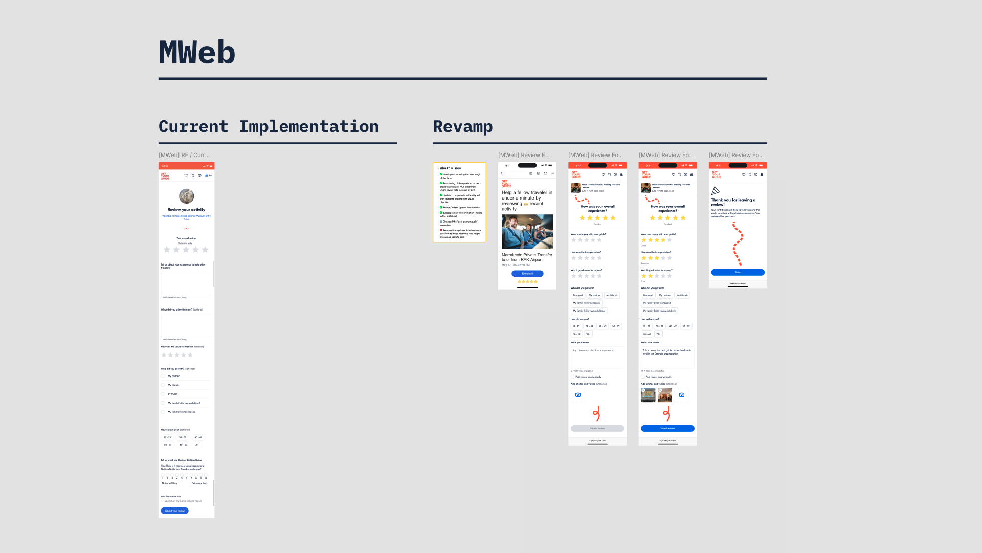 Mobile web exploration